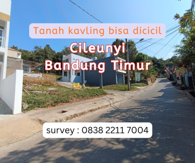 Jual Tanah Cluster Pinggir Jalan Dekat Tol Cileunyi – Bebas Banjir & Harga Terjangkau