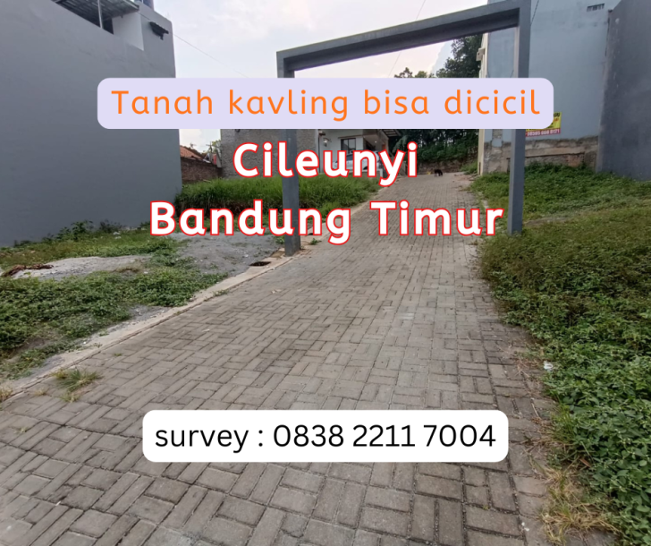 Tanah Kavling murah di Cileunyi Bandung Timur Tanpa BI Checking-0
