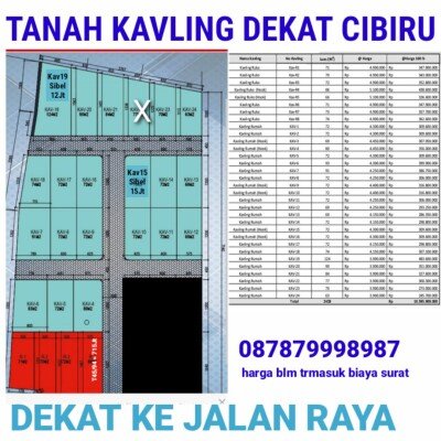 JUAL TANAH KAVLING STRATEGIS CIBIRU BANDUNG KREDIT MUDAH TANPA BANK