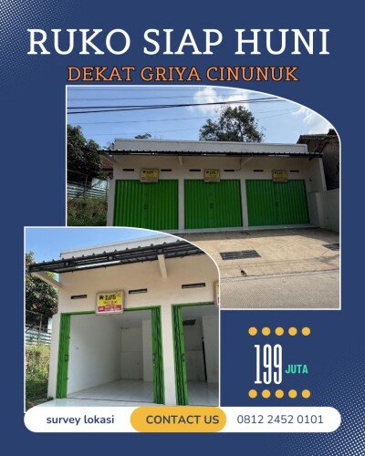 Ruko Strategis di Cinunuk Bandung Timur – Murah Tanpa BI Checking